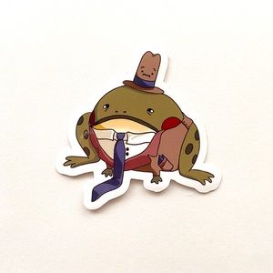 Original Design! Pack of 3 Frog Laptop Stickers